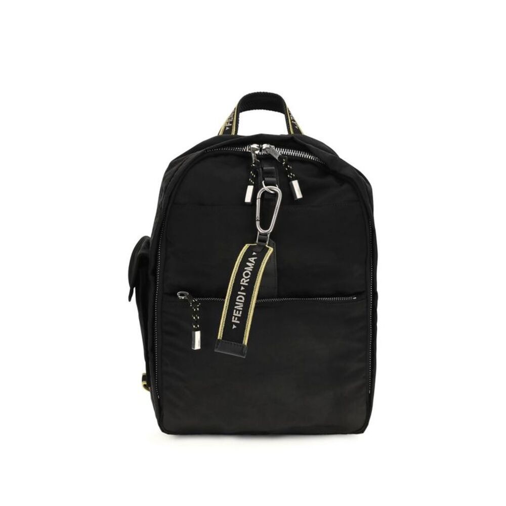 Fendi Black Polyamide Men's Backpack